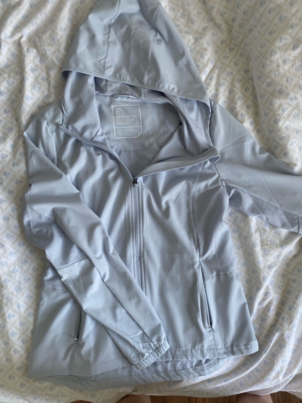 Mondetta Light Blue Outdoor Zip Up Jacket